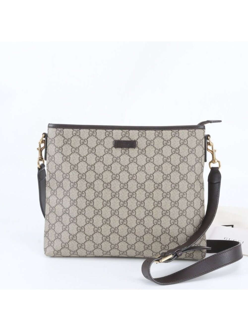 Gucci GG Supreme Leather Shoulder Bag Crossbody Messenger Business